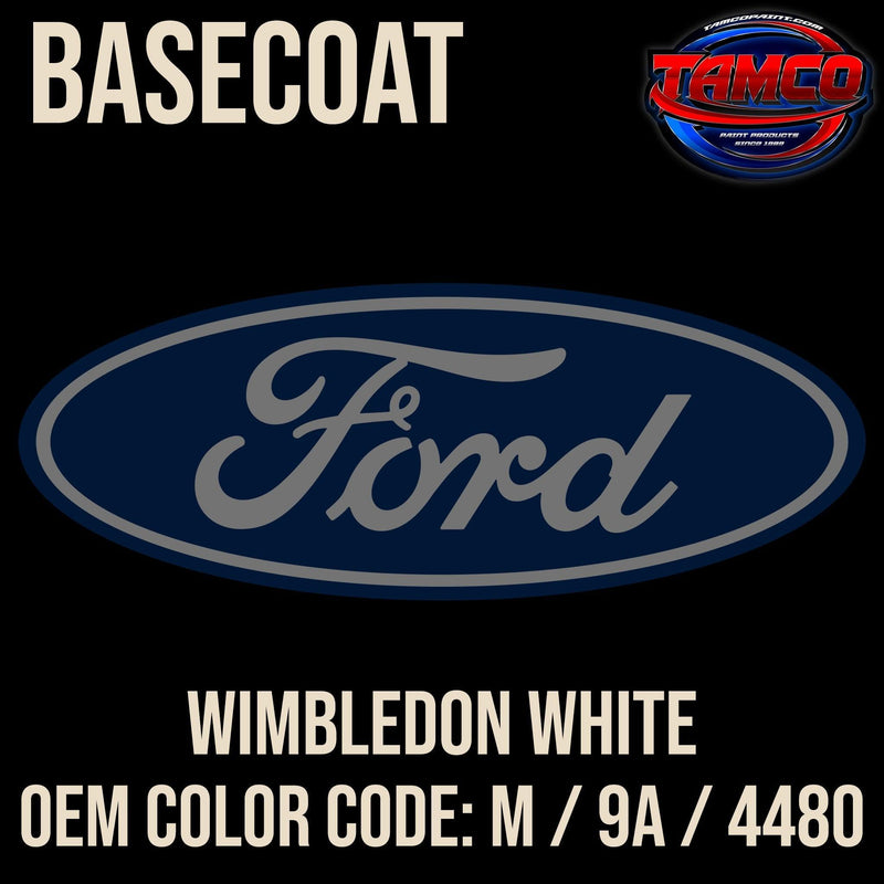 Ford Wimbledon White | M / 9A / 4480 | 1964-1966 | OEM Basecoat - The Spray Source - Tamco Paint