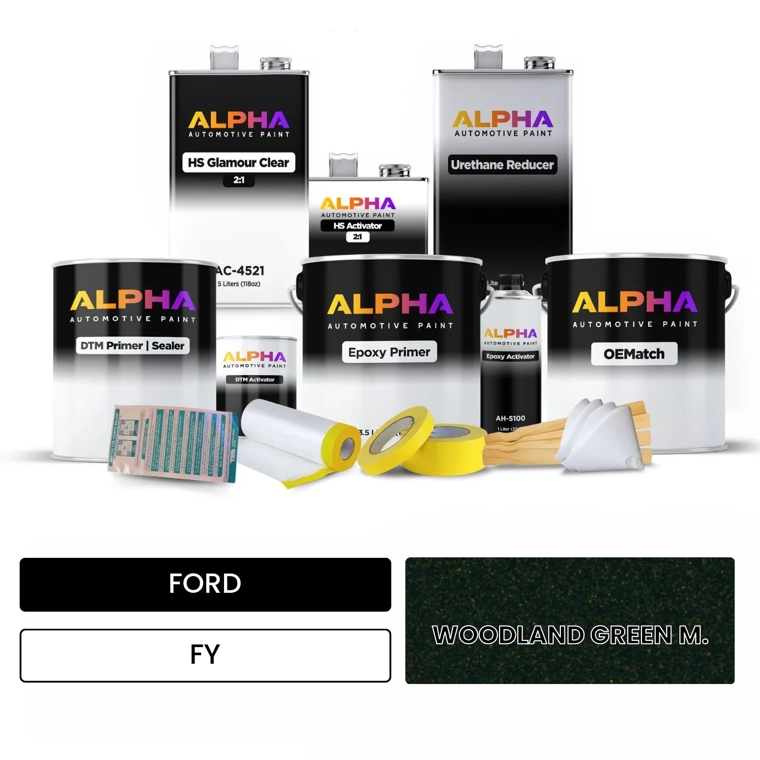 FORD WOODLAND GREEN M. FY OEMatch Vehicle Paint Kit