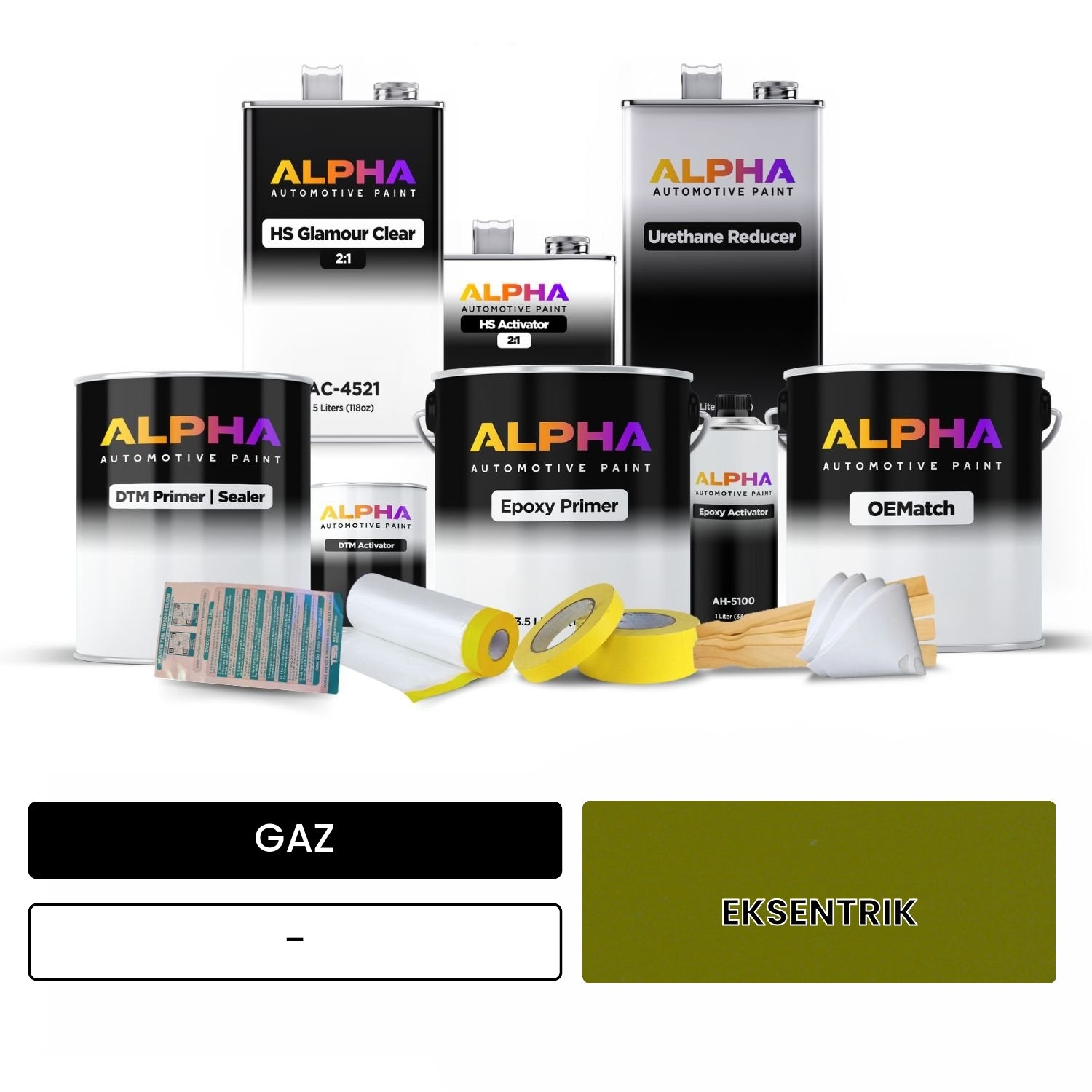 GAZ EKSENTRIK - OEMatch Vehicle Paint Kit