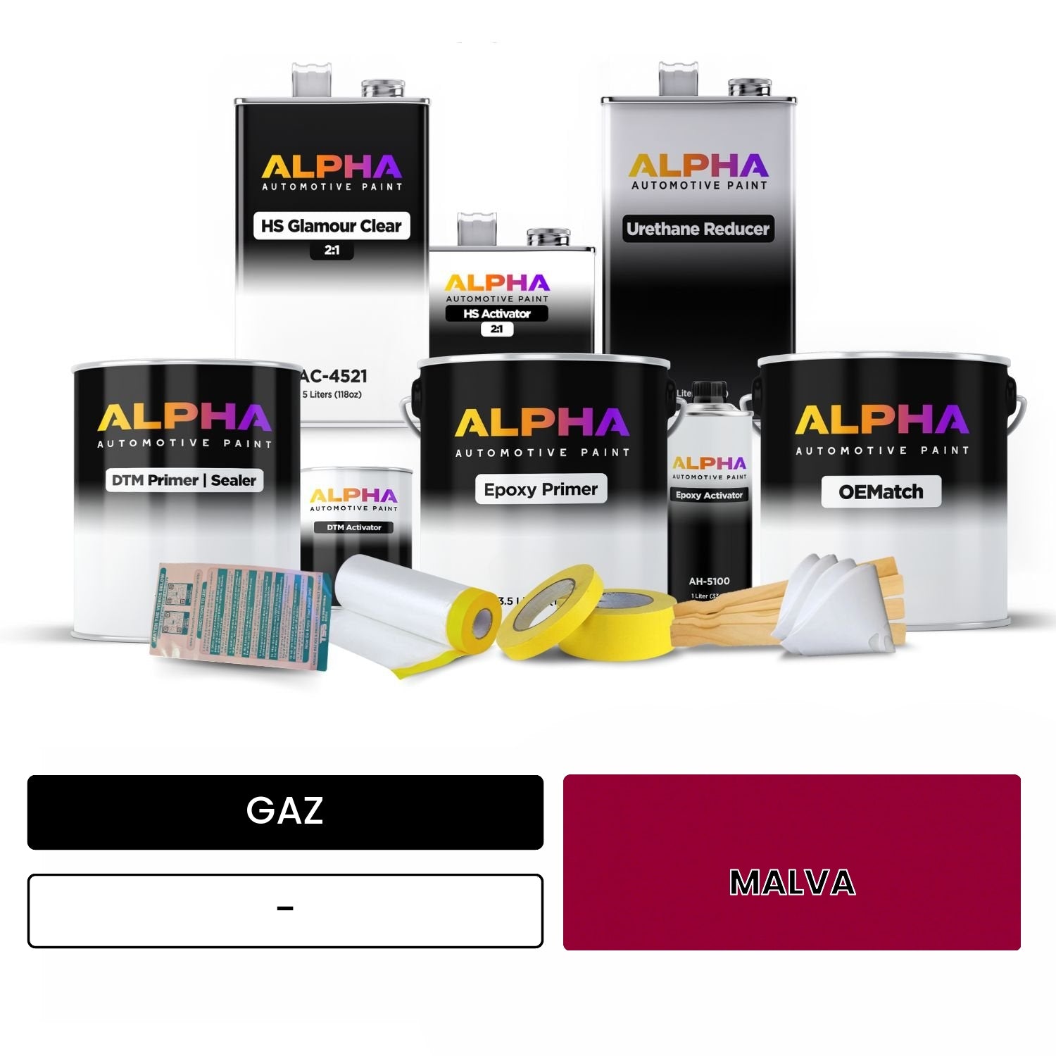 GAZ MALVA - OEMatch Vehicle Paint Kit