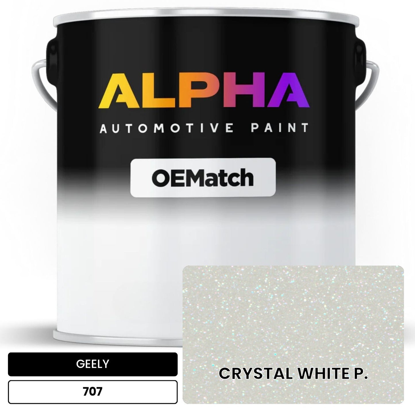 GEELY CRYSTAL WHITE P. 707 OEMatch Basecoat