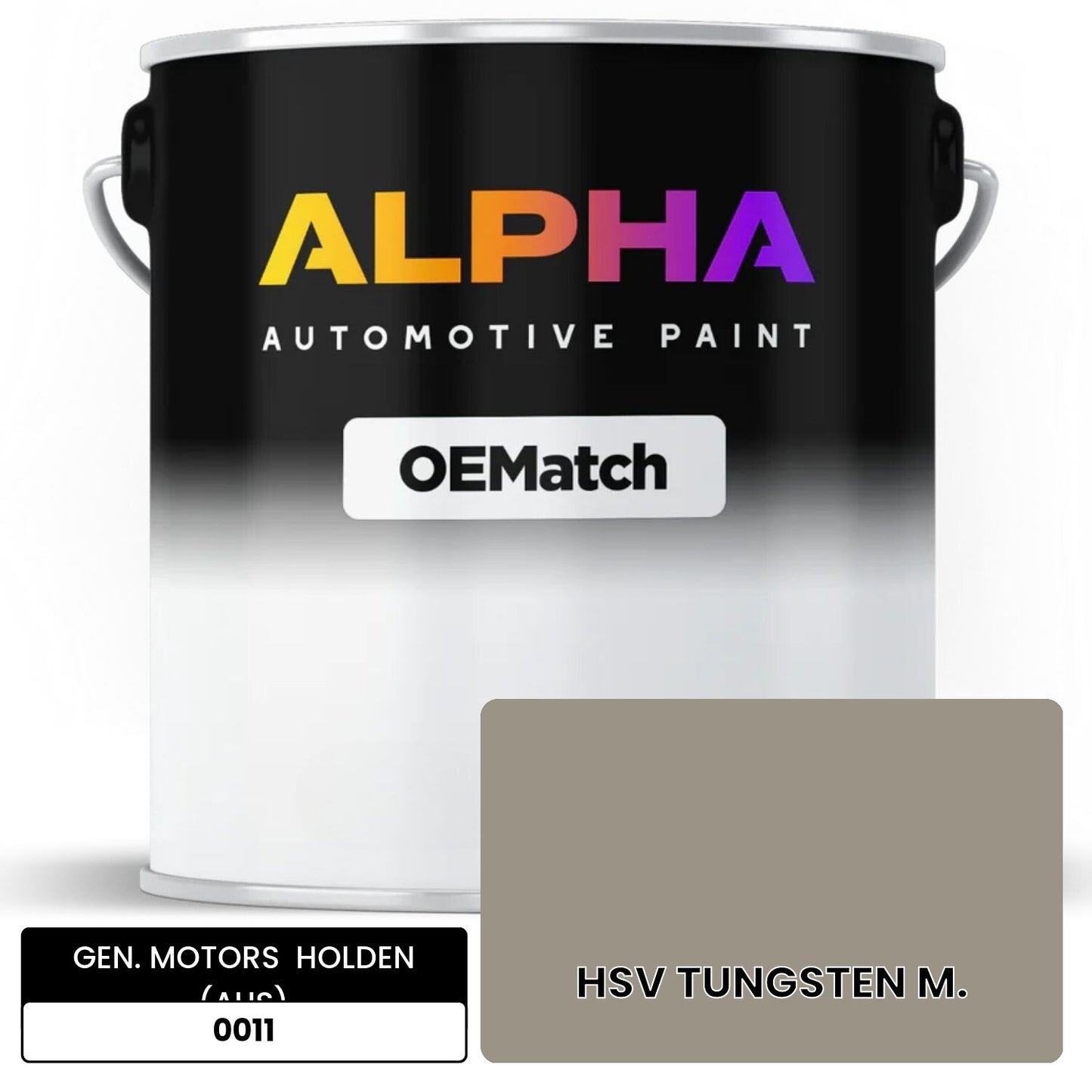 GEN. MOTORS  HOLDEN (AUS) HSV TUNGSTEN M. 0011 OEMatch Basecoat