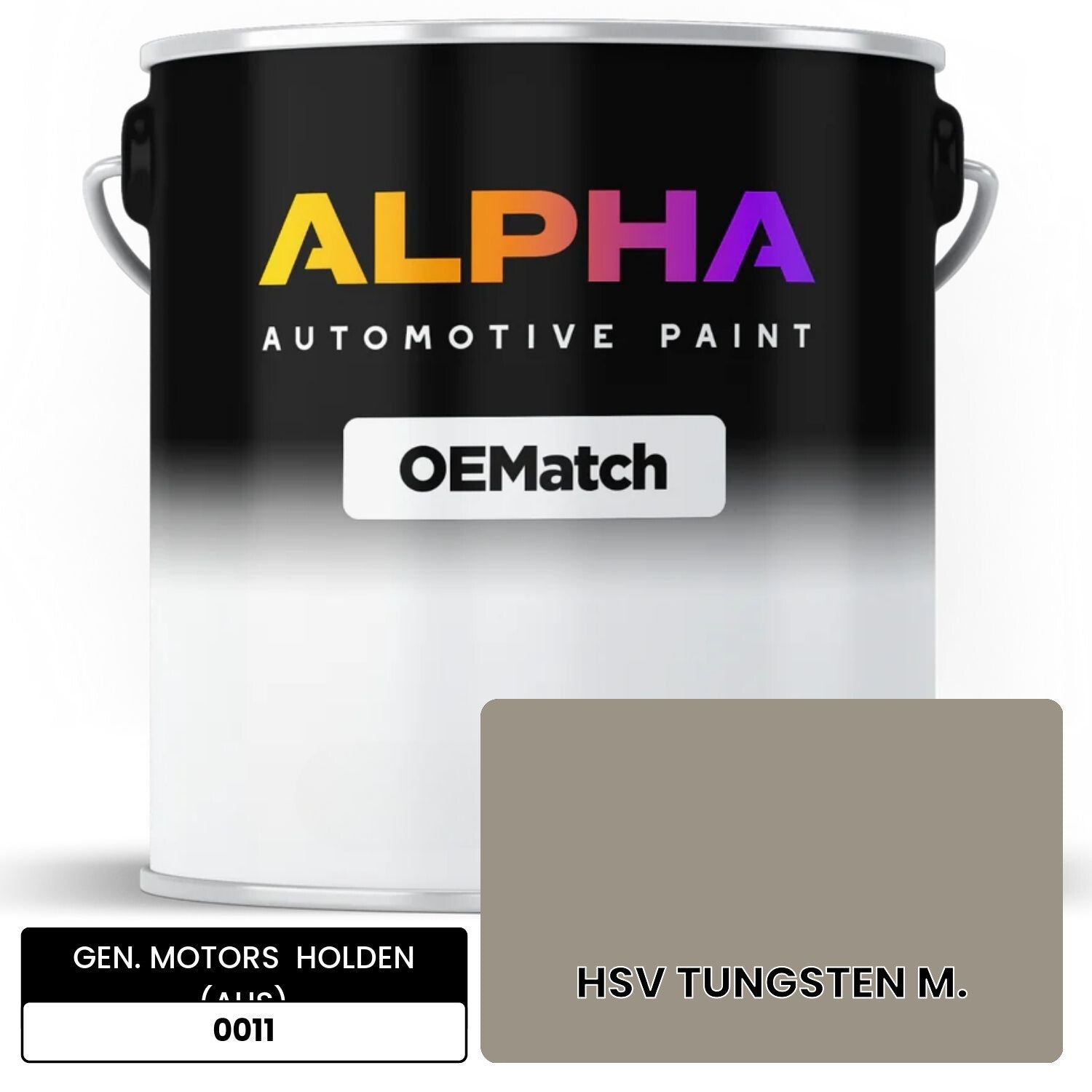 GEN. MOTORS  HOLDEN (AUS) HSV TUNGSTEN M. 0011 OEMatch Basecoat