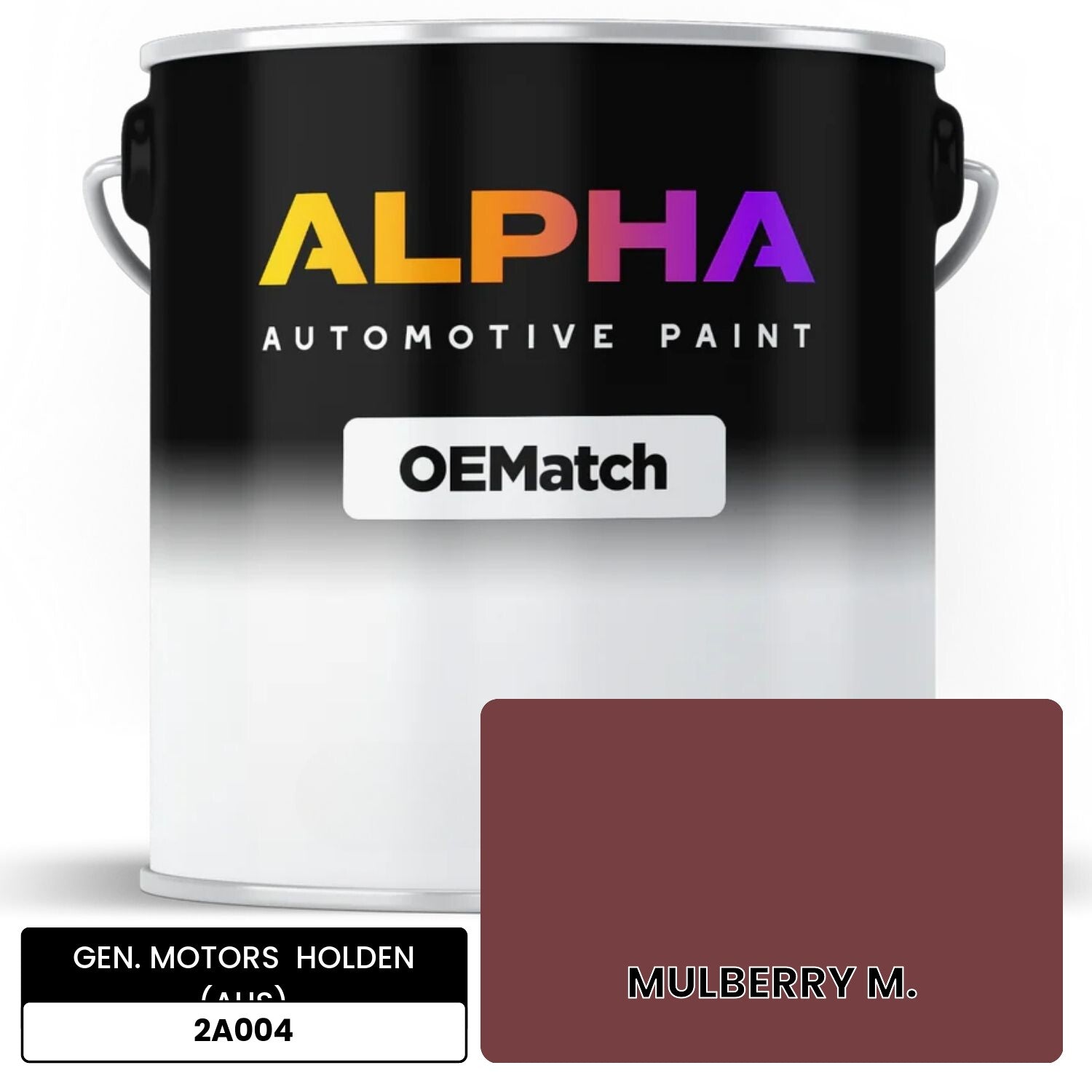 GEN. MOTORS  HOLDEN (AUS) MULBERRY M. 2A004 OEMatch Basecoat