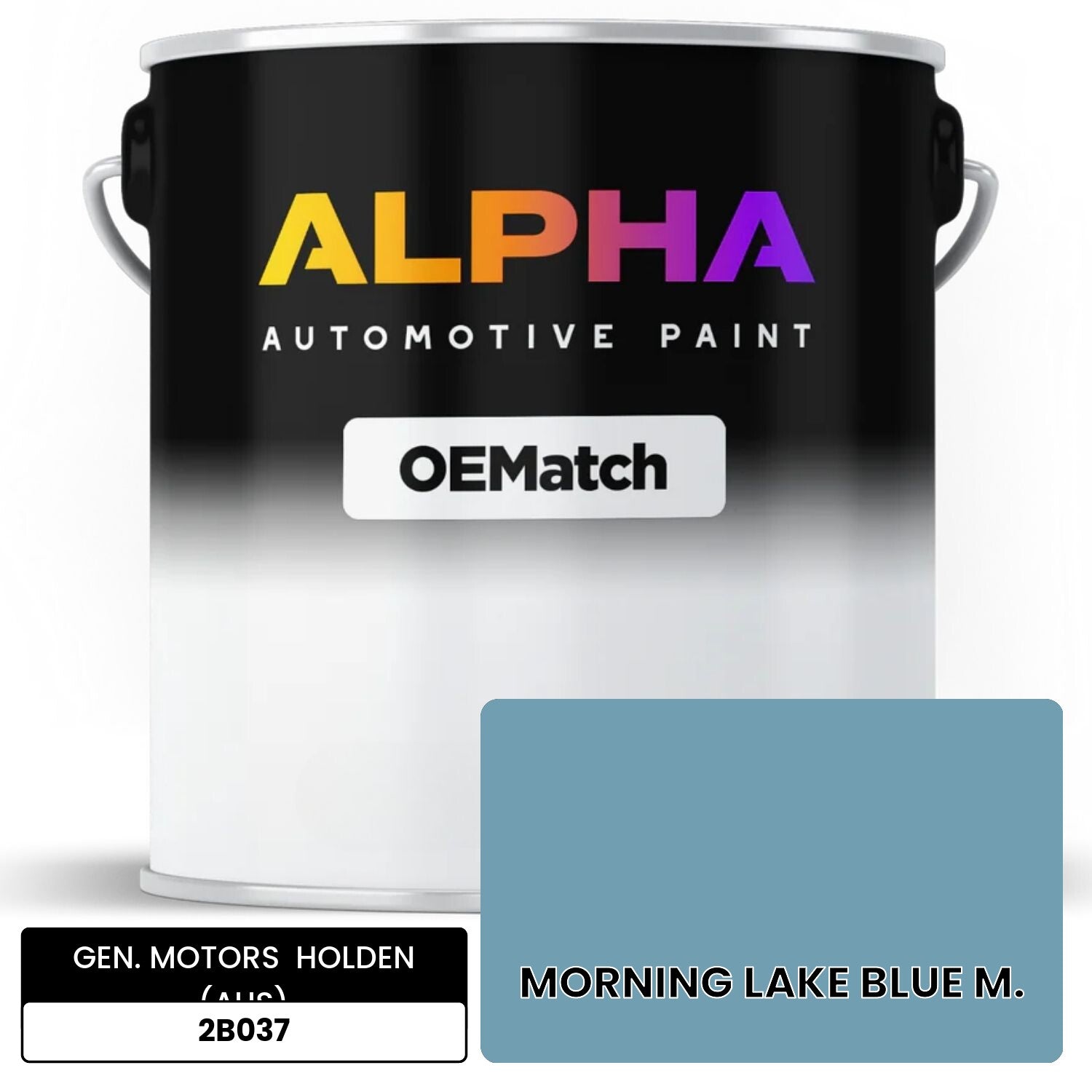 GEN. MOTORS  HOLDEN (AUS) MORNING LAKE BLUE M. 2B037 OEMatch Basecoat