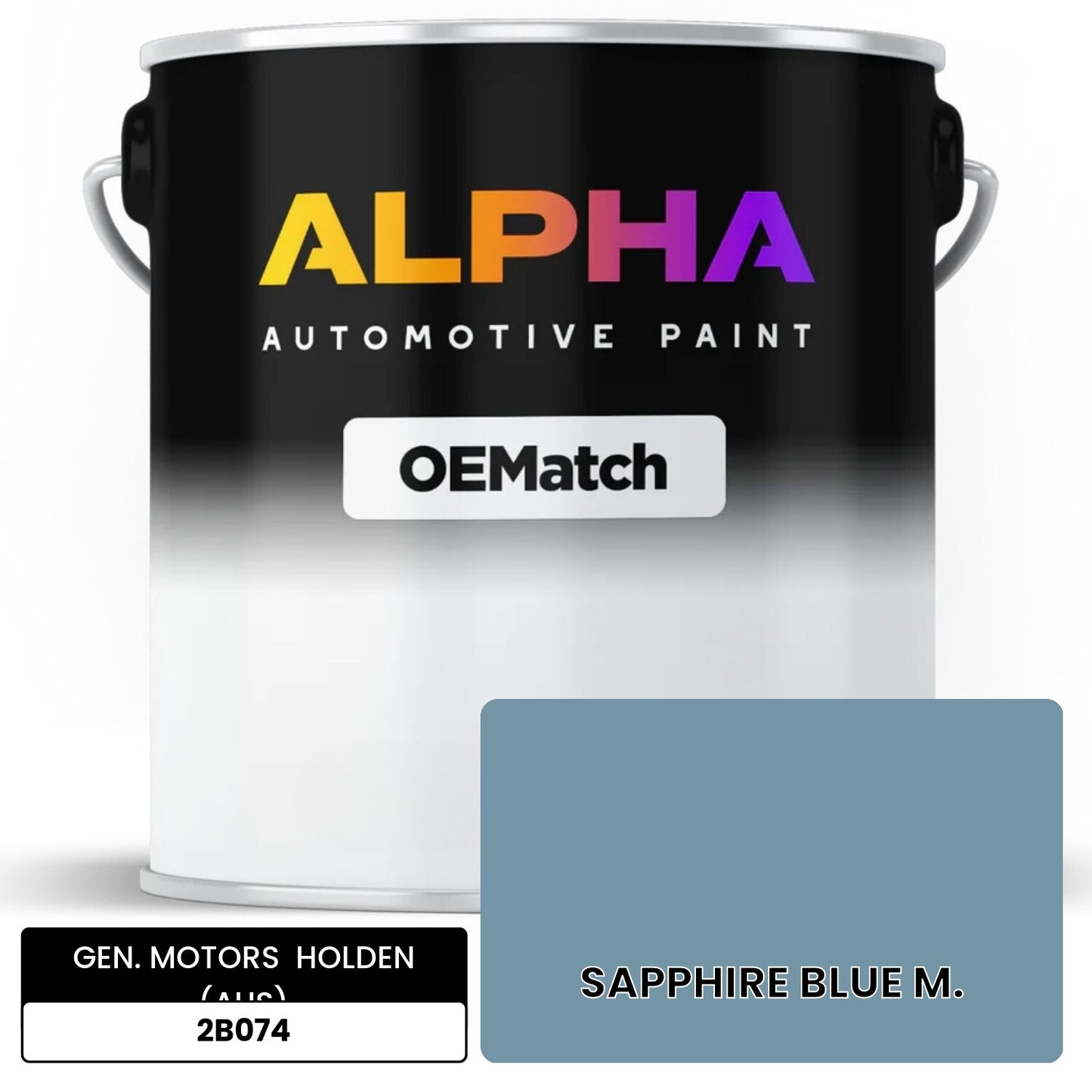 GEN. MOTORS  HOLDEN (AUS) SAPPHIRE BLUE M. 2B074 OEMatch Basecoat