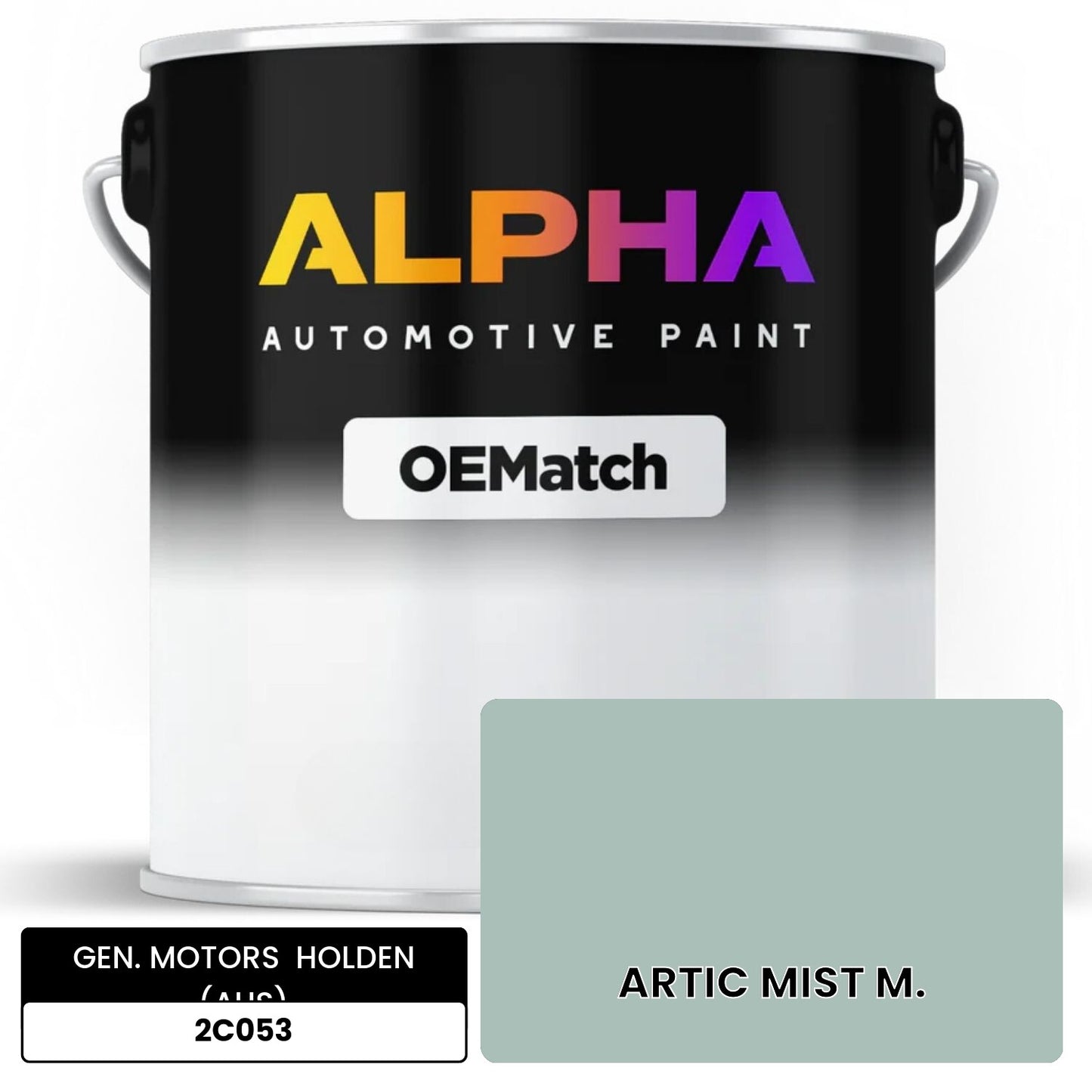 GEN. MOTORS  HOLDEN (AUS) ARTIC MIST M. 2C053 OEMatch Basecoat