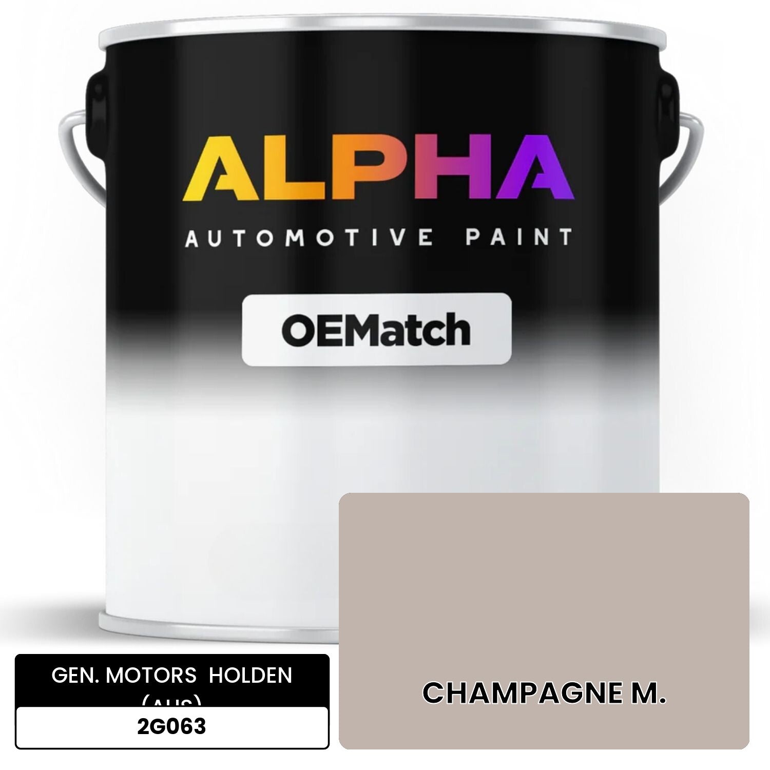 GEN. MOTORS  HOLDEN (AUS) CHAMPAGNE M. 2G063 OEMatch Basecoat