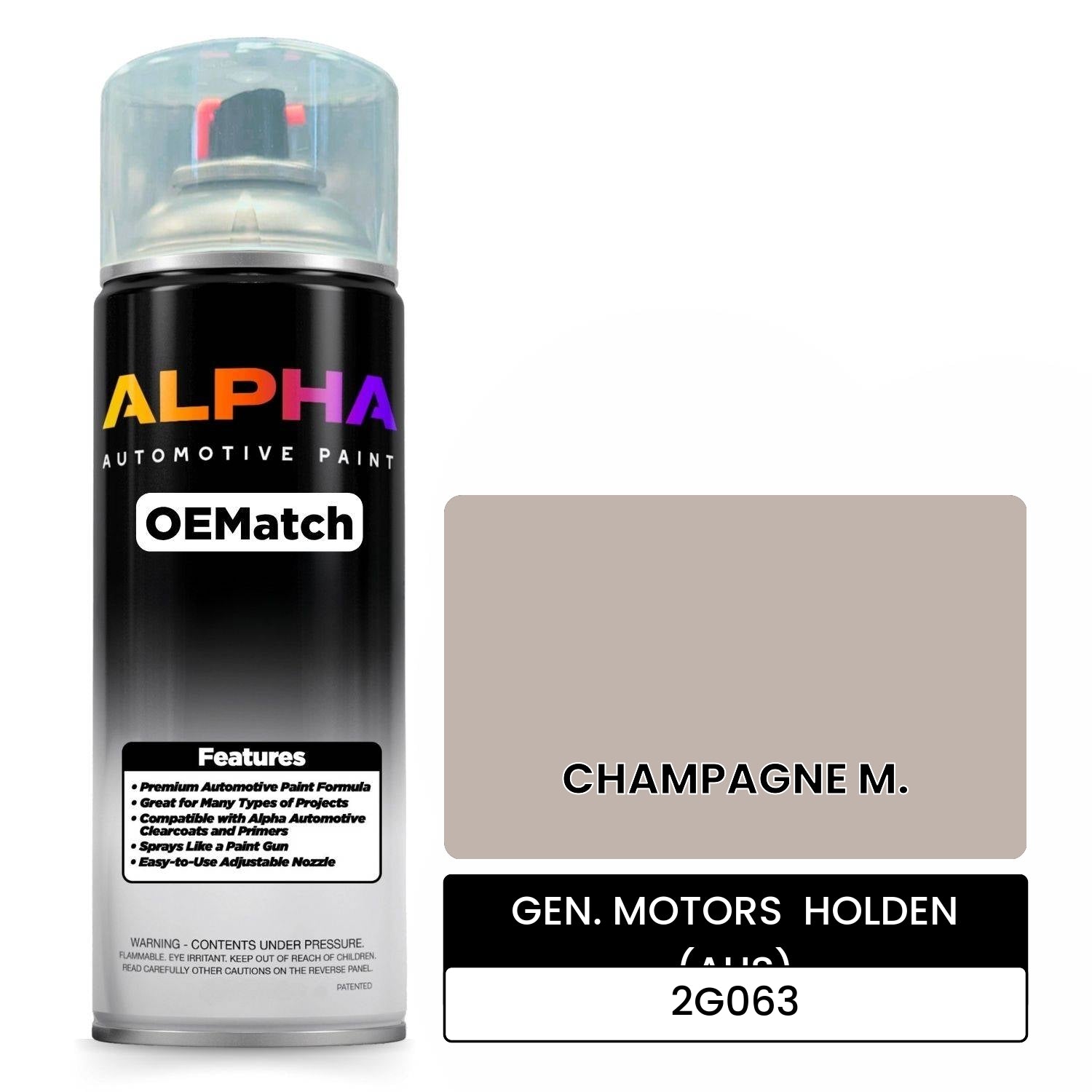 GEN. MOTORS  HOLDEN (AUS) CHAMPAGNE M. 2G063 OEMatch Spraycan