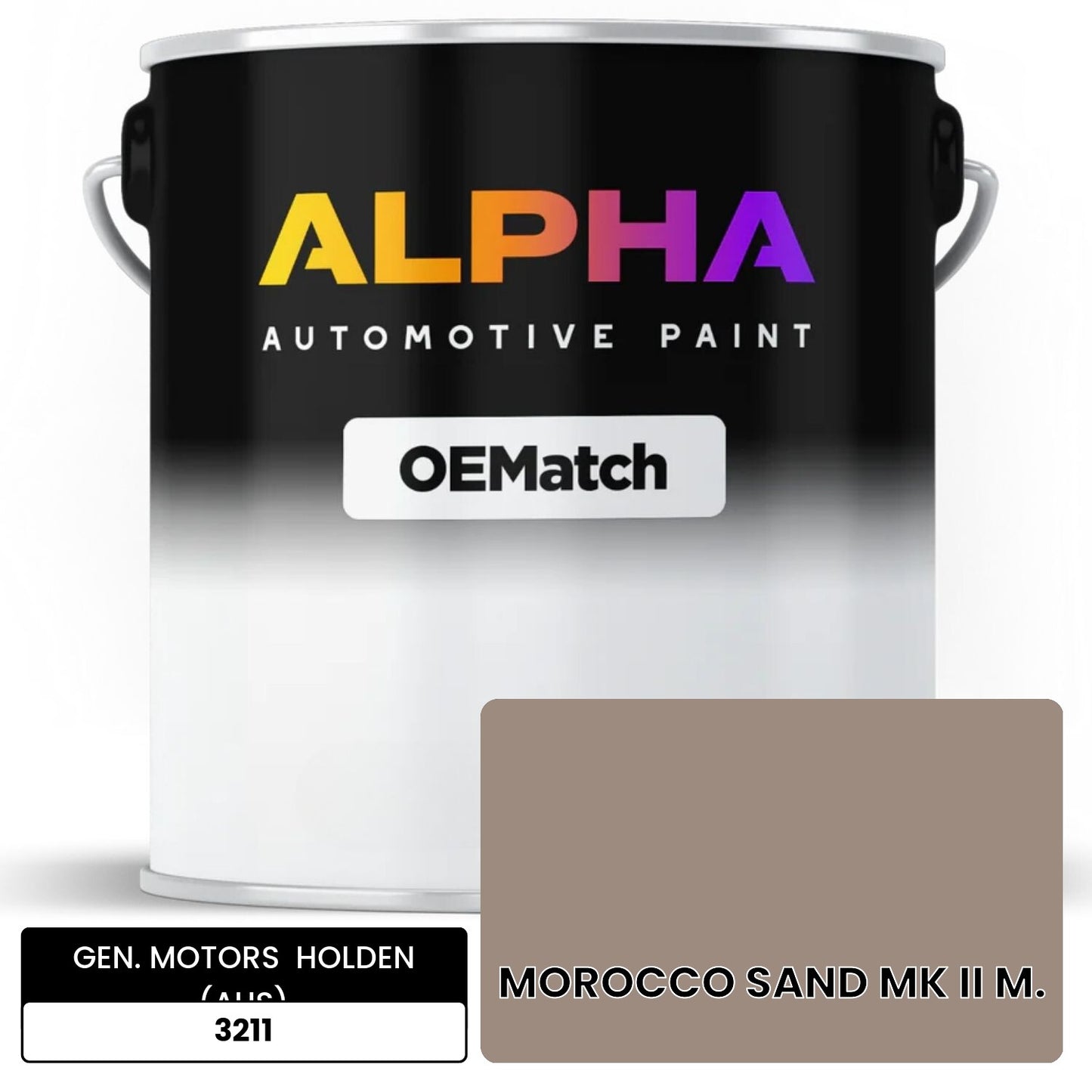 GEN. MOTORS  HOLDEN (AUS) MOROCCO SAND MK II M. 3211 OEMatch Basecoat