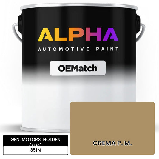 GEN. MOTORS  HOLDEN (AUS) CREMA P. M. 351N OEMatch Basecoat