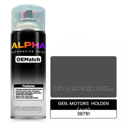 GEN. MOTORS  HOLDEN (AUS) HSV DARK GREY BLUE M. 38791 | OEMatch Automotive Spraycan