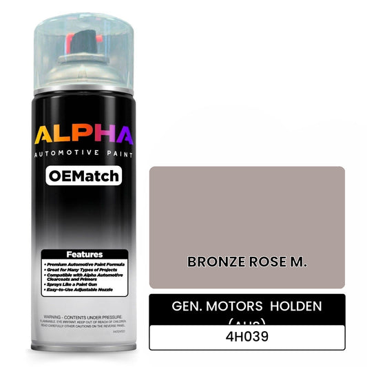 GEN. MOTORS  HOLDEN (AUS) BRONZE ROSE M. 4H039 OEMatch Spraycan