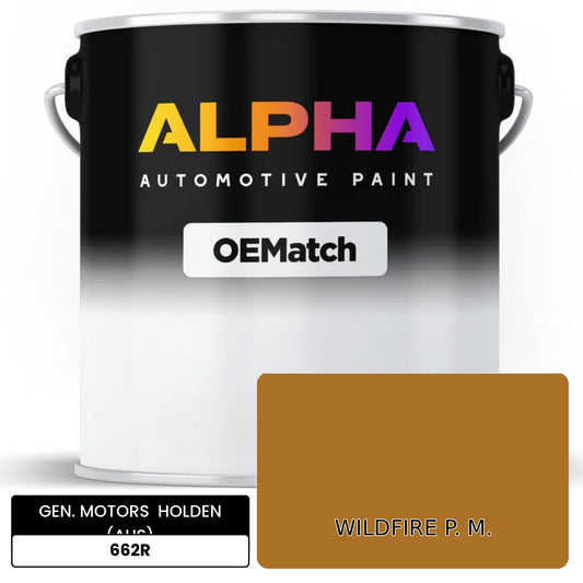 GEN. MOTORS  HOLDEN (AUS) WILDFIRE P. M. 662R | OEMatch Basecoat