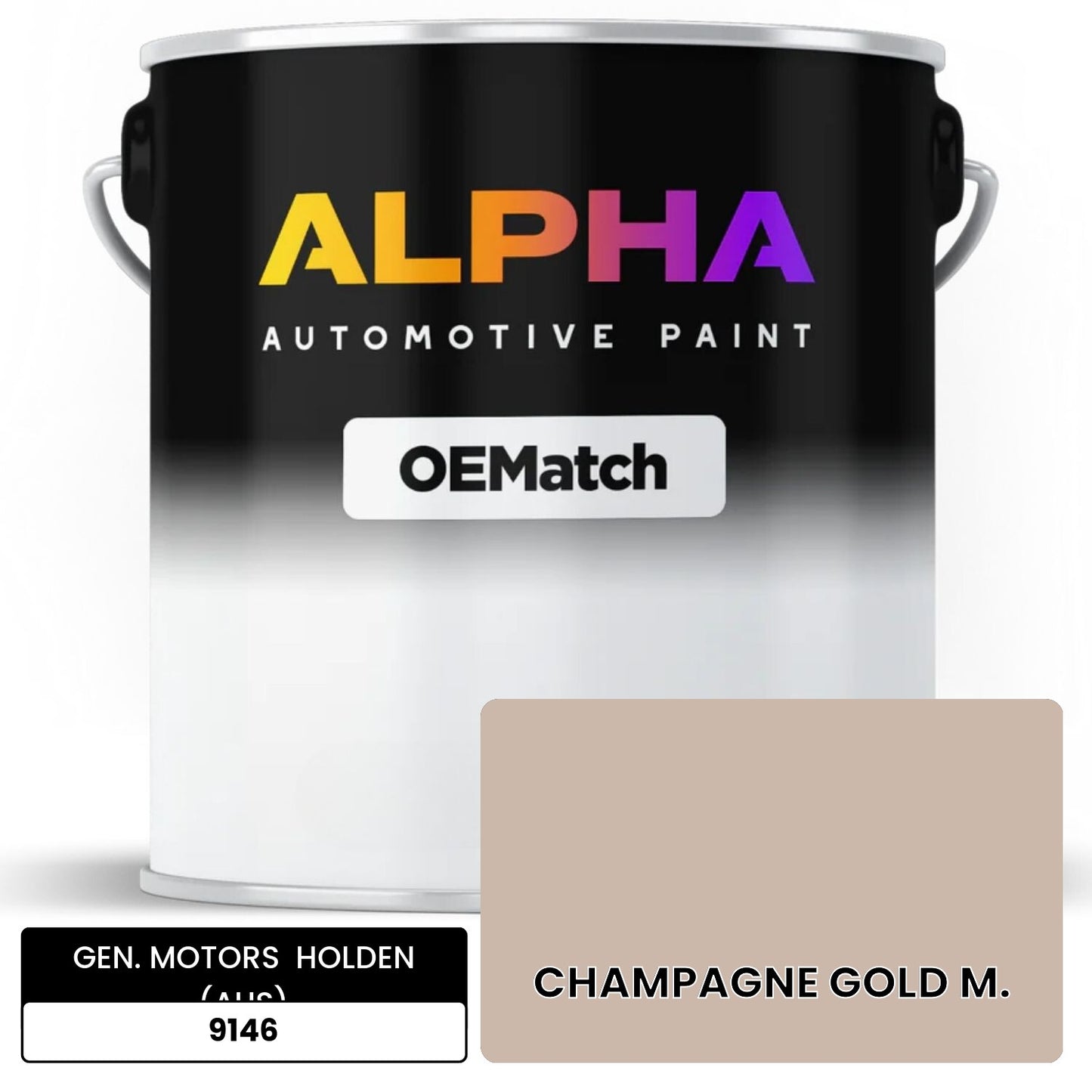 GEN. MOTORS  HOLDEN (AUS) CHAMPAGNE GOLD M. 9146 OEMatch Basecoat