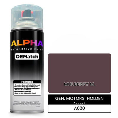 GEN. MOTORS  HOLDEN (AUS) MULBERRY M. A020 | OEMatch Automotive Spraycan