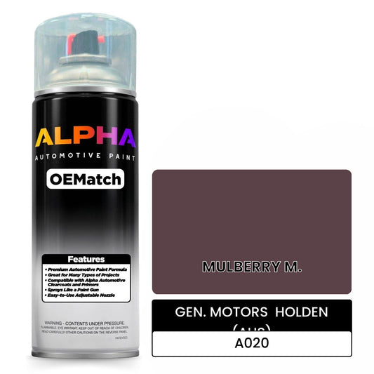 GEN. MOTORS  HOLDEN (AUS) MULBERRY M. A020 OEMatch Spraycan