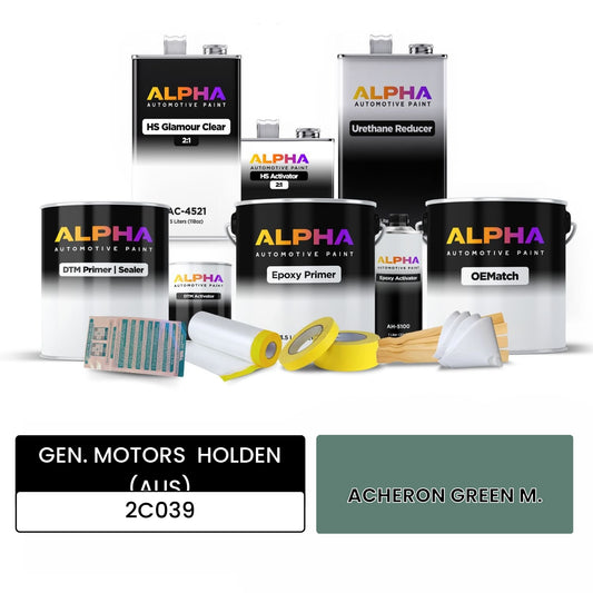 GEN. MOTORS  HOLDEN (AUS) ACHERON GREEN M. 2C039 OEMatch Vehicle Paint Kit