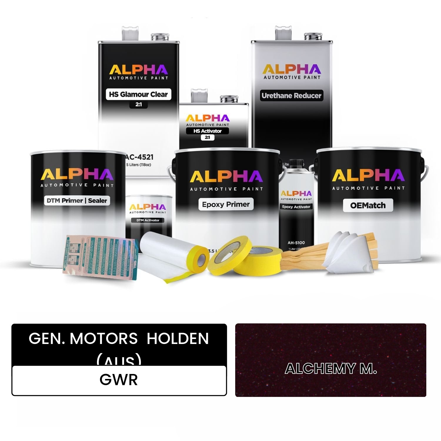 GEN. MOTORS  HOLDEN (AUS) ALCHEMY M. GWR OEMatch Vehicle Paint Kit