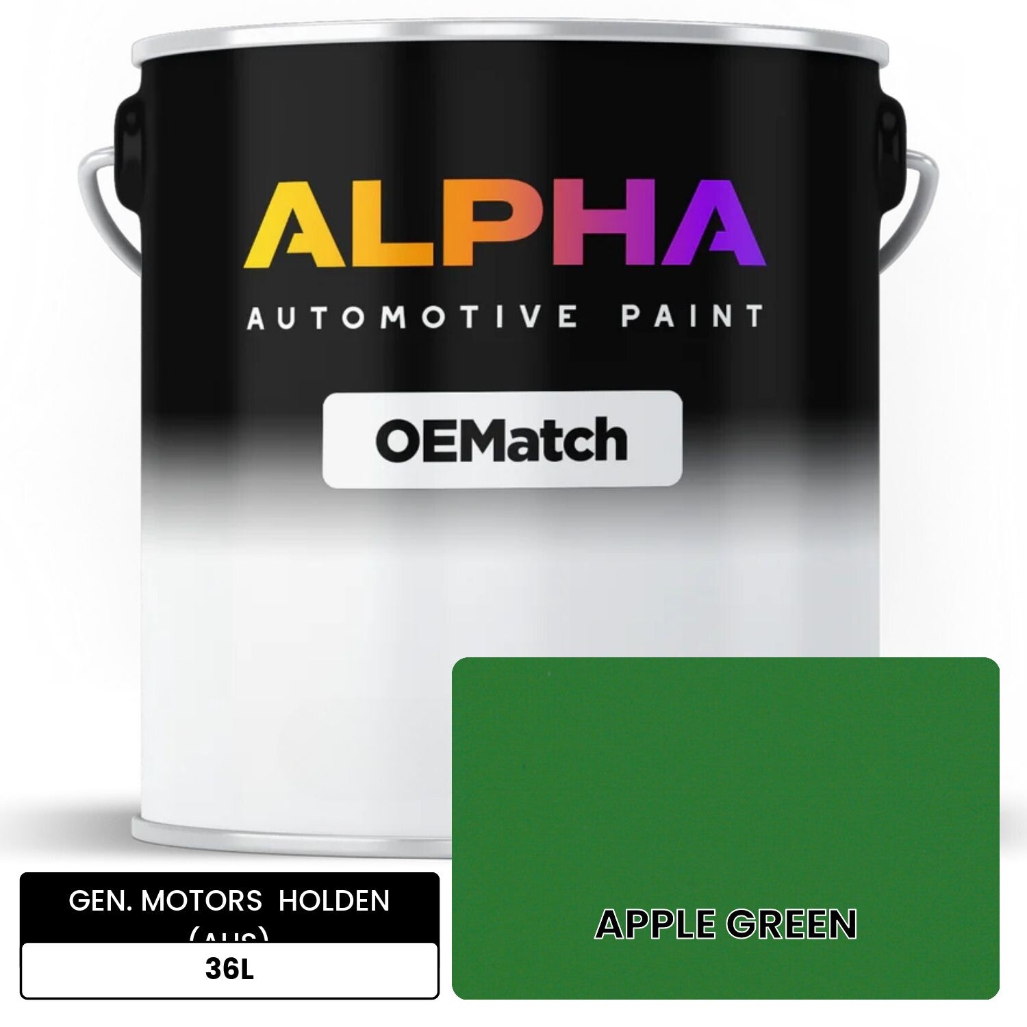 GEN. MOTORS  HOLDEN (AUS) APPLE GREEN 36L OEMatch Basecoat