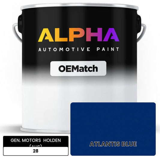 GEN. MOTORS  HOLDEN (AUS)  28 OEMatch Basecoat