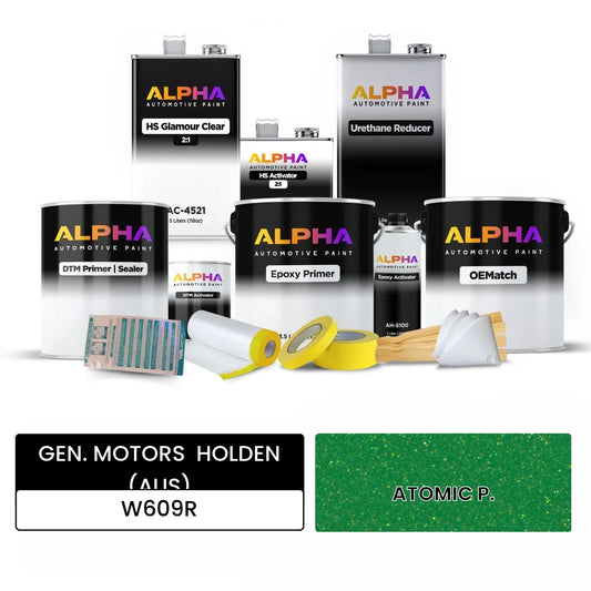 GEN. MOTORS  HOLDEN (AUS) ATOMIC P. W609R OEMatch Vehicle Paint Kit