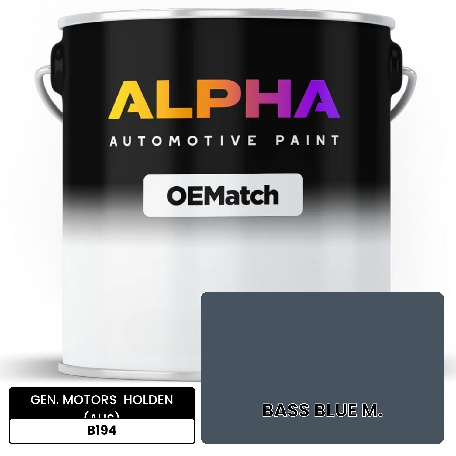 GEN. MOTORS  HOLDEN (AUS) BASS BLUE M. B194 OEMatch Basecoat