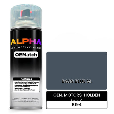 GEN. MOTORS  HOLDEN (AUS) BASS BLUE M. B194 | OEMatch Automotive Spraycan