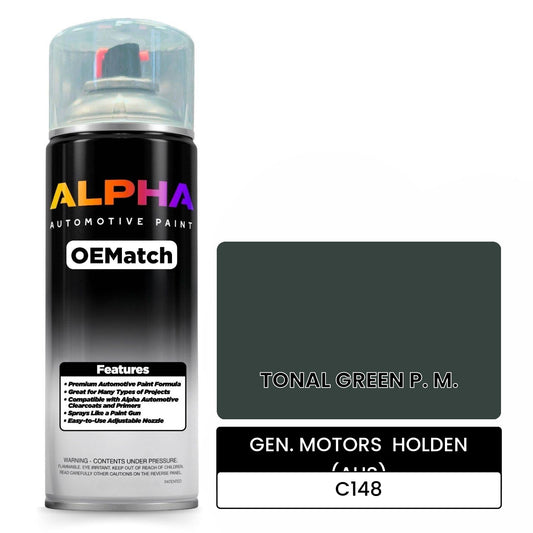 GEN. MOTORS  HOLDEN (AUS) TONAL GREEN P. M. C148 OEMatch Spraycan