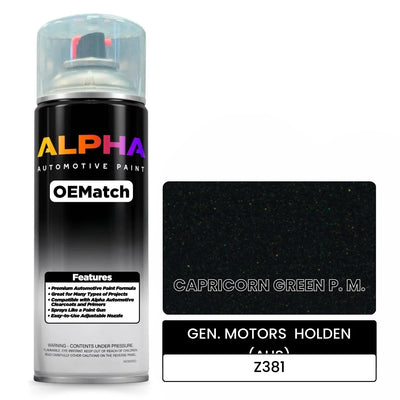 GEN. MOTORS  HOLDEN (AUS) CAPRICORN GREEN P. M. Z381 | OEMatch Automotive Spraycan