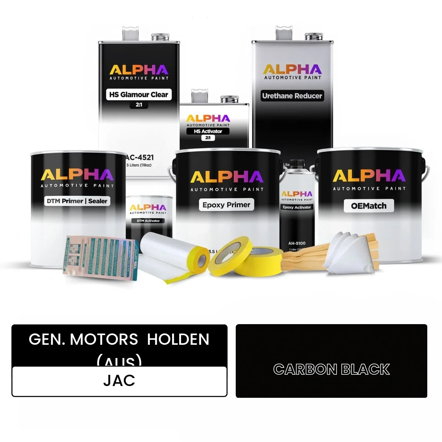 GEN. MOTORS  HOLDEN (AUS) CARBON BLACK JAC OEMatch Vehicle Paint Kit