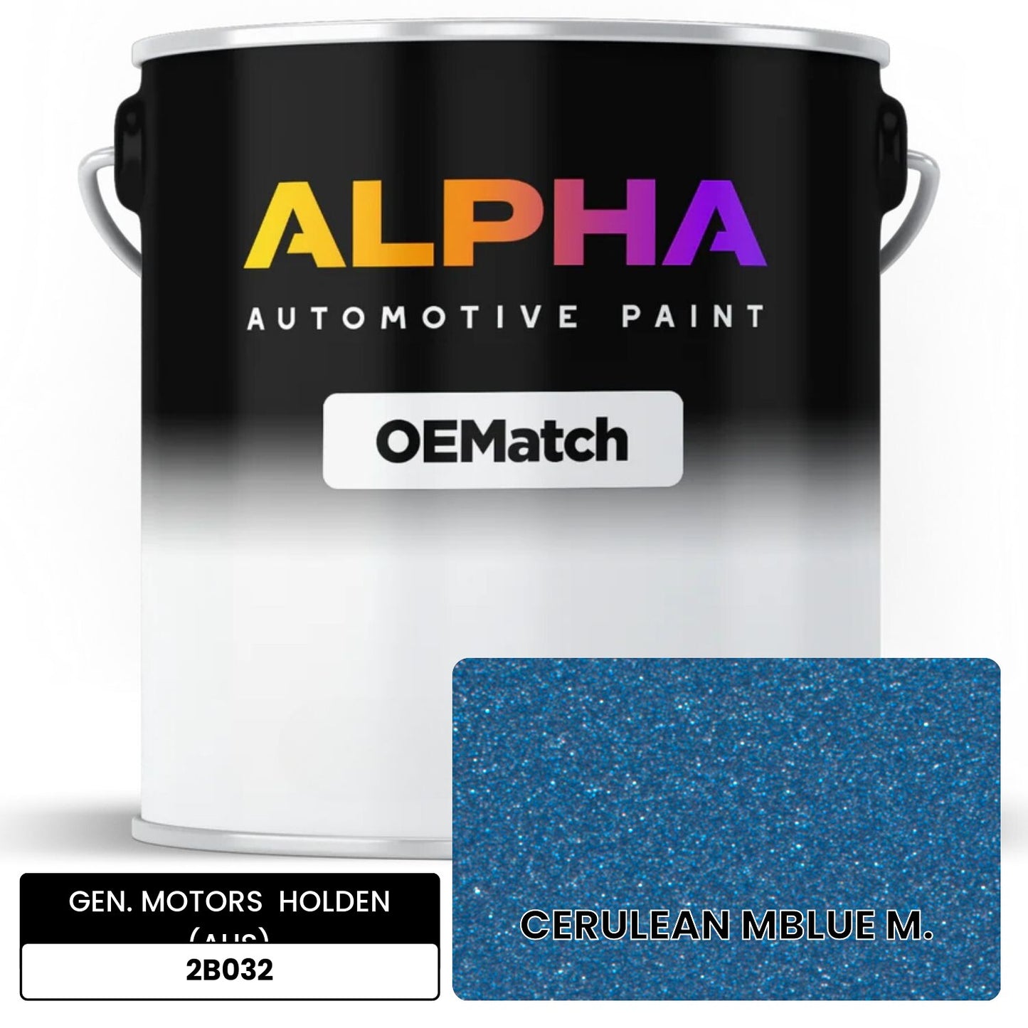 GEN. MOTORS  HOLDEN (AUS) CERULEAN MBLUE M. 2B032 OEMatch Basecoat