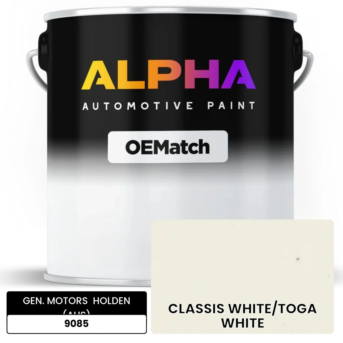 GEN. MOTORS  HOLDEN (AUS) CLASSIS WHITE/TOGA WHITE 9085 OEMatch Basecoat