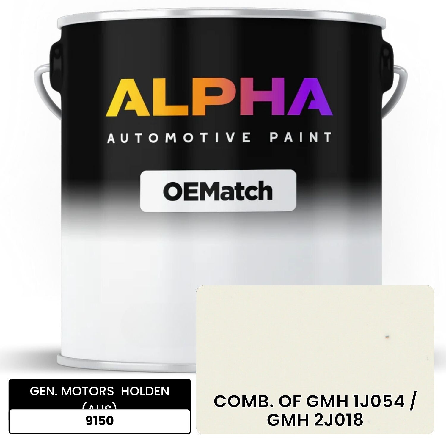 GEN. MOTORS  HOLDEN (AUS) COMB. OF GMH 1J054 / GMH 2J018 9150 OEMatch Basecoat