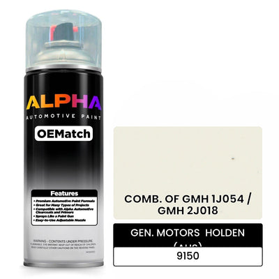 GEN. MOTORS  HOLDEN (AUS) COMB. OF GMH 1J054 / GMH 2J018 9150 | OEMatch Automotive Spraycan