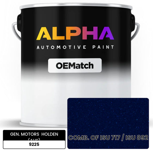 GEN. MOTORS  HOLDEN (AUS) COMB. OF ISU 717 / ISU 892 9225 OEMatch Basecoat