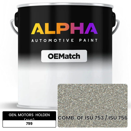GEN. MOTORS  HOLDEN (AUS) COMB. OF ISU 753 / ISU 756 799 OEMatch Basecoat