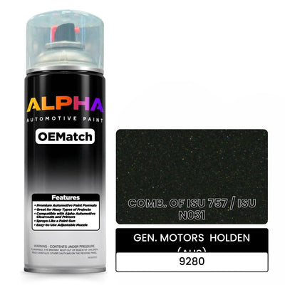 GEN. MOTORS  HOLDEN (AUS) COMB. OF ISU 757 / ISU N031 9280 | OEMatch Automotive Spraycan