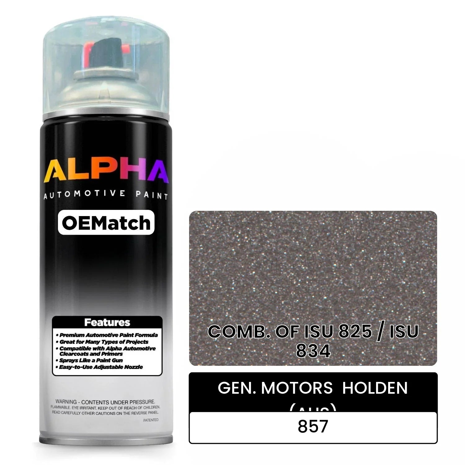 GEN. MOTORS  HOLDEN (AUS) COMB. OF ISU 825 / ISU 834 857 OEMatch Spraycan