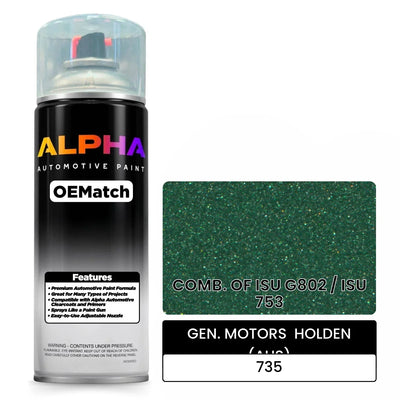 GEN. MOTORS  HOLDEN (AUS) COMB. OF ISU G802 / ISU 753 735 | OEMatch Automotive Spraycan