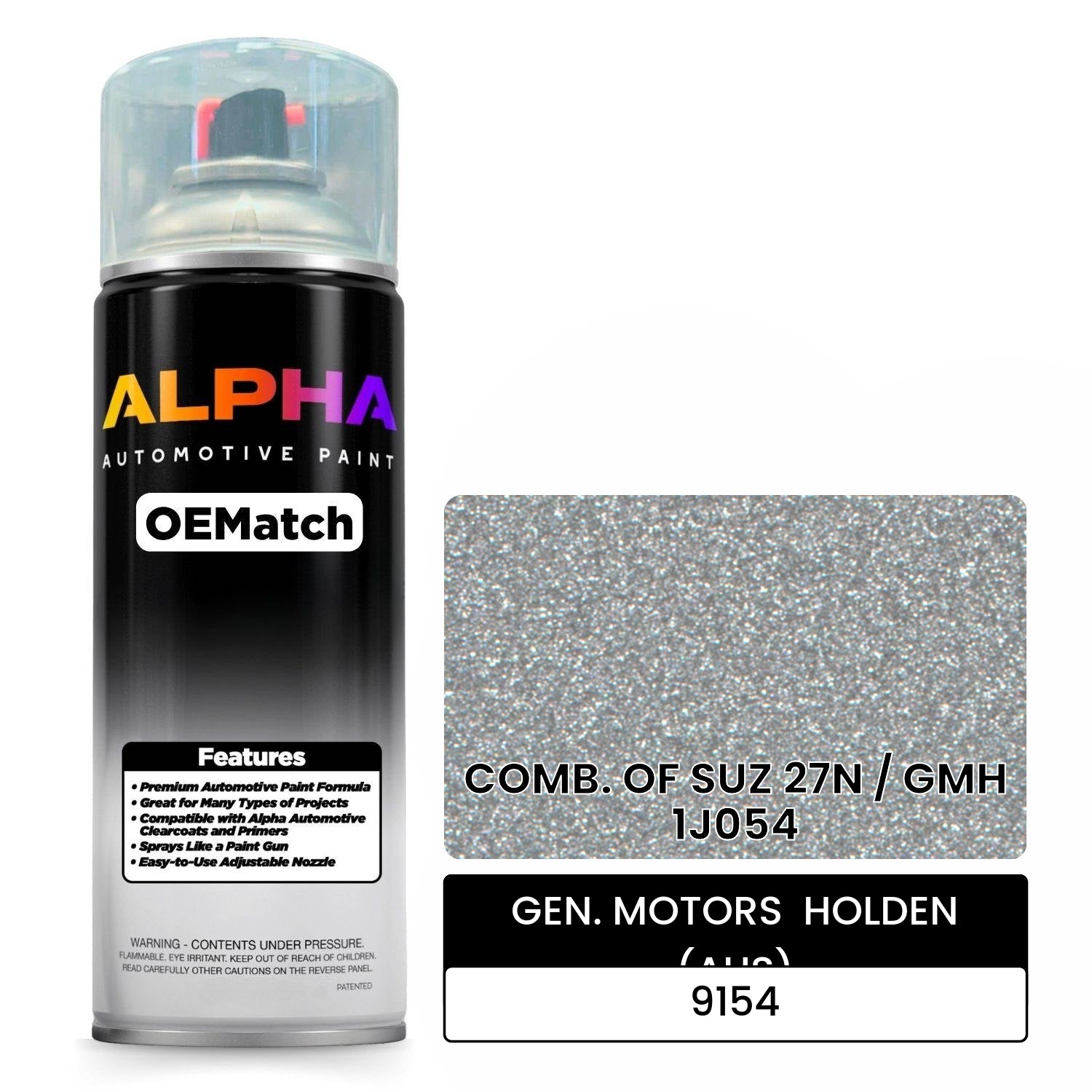 GEN. MOTORS  HOLDEN (AUS) COMB. OF SUZ 27N / GMH 1J054 9154 OEMatch Spraycan