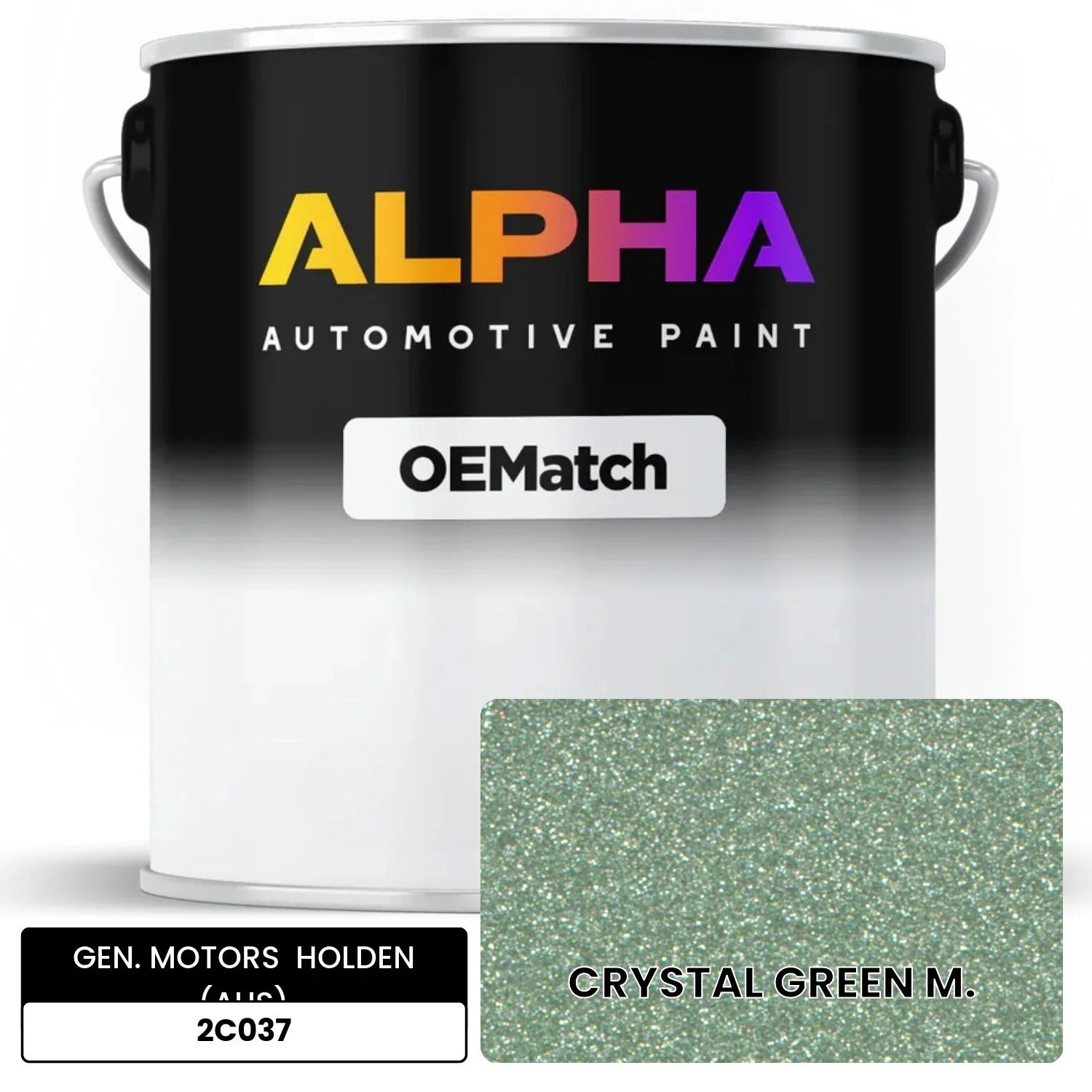 GEN. MOTORS  HOLDEN (AUS) CRYSTAL GREEN M. 2C037 OEMatch Basecoat