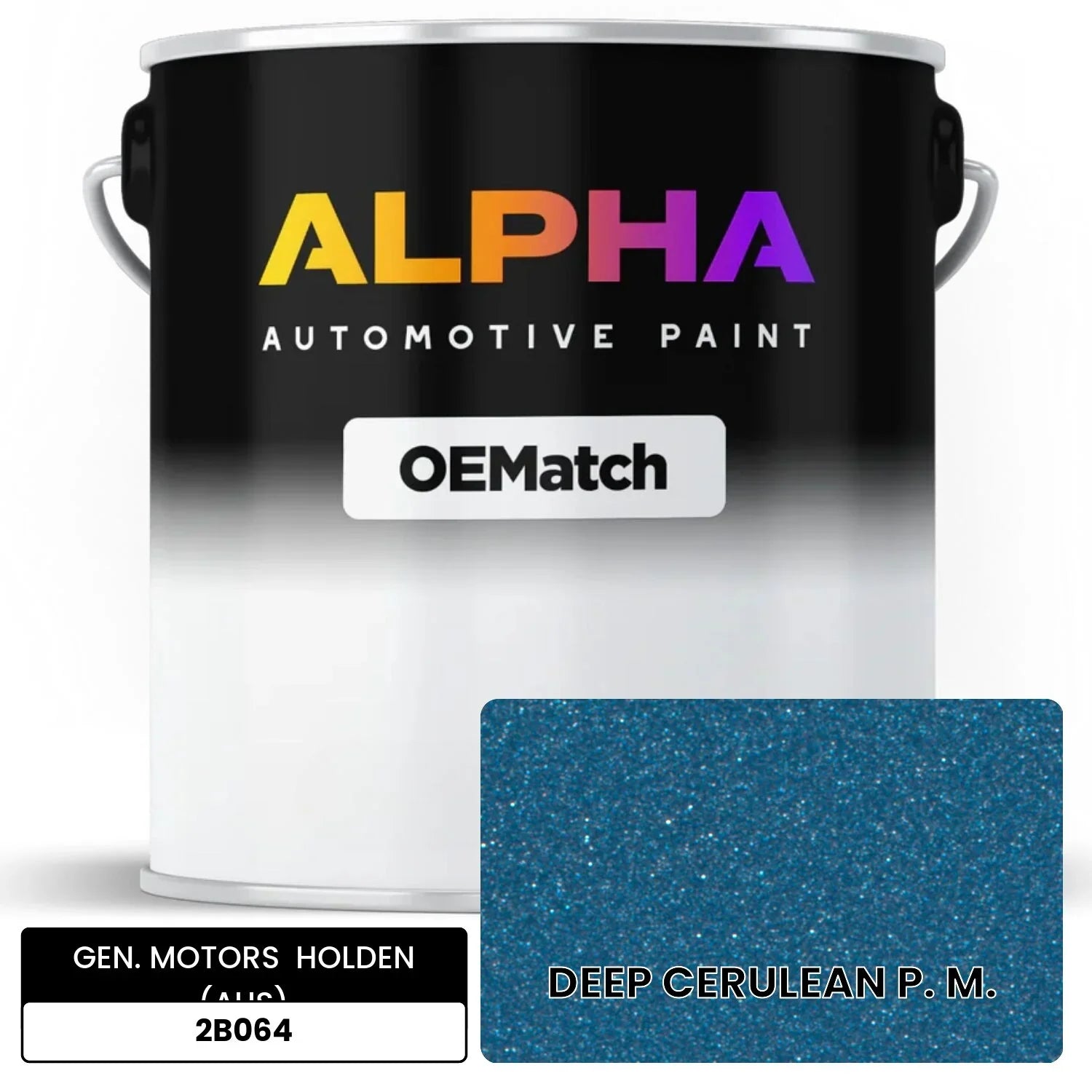 GEN. MOTORS  HOLDEN (AUS) DEEP CERULEAN P. M. 2B064 OEMatch Basecoat