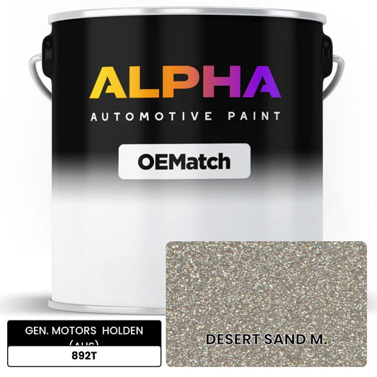 GEN. MOTORS  HOLDEN (AUS) DESERT SAND M. 892T OEMatch Basecoat