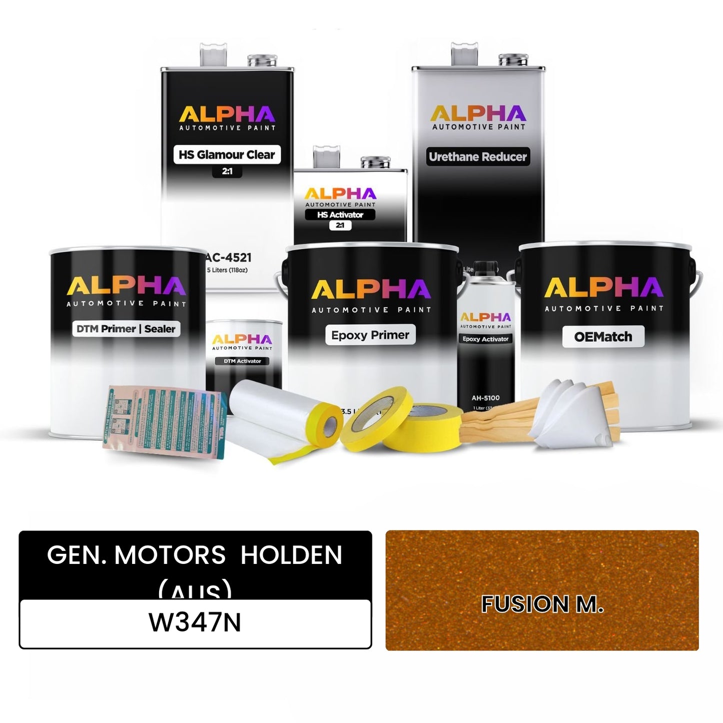 GEN. MOTORS  HOLDEN (AUS) FUSION M. W347N OEMatch Vehicle Paint Kit