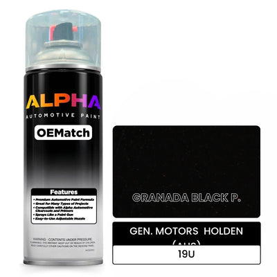 GEN. MOTORS  HOLDEN (AUS) GRANADA BLACK P. 19U | OEMatch Automotive Spraycan