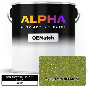 GEN. MOTORS  HOLDEN (AUS) GREEN COCKTAIL M. 726R | OEMatch Automotive Basecoat