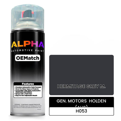 GEN. MOTORS  HOLDEN (AUS) HERMITAGE GREY M. H053 | OEMatch Automotive Spraycan