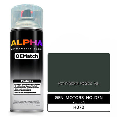 GEN. MOTORS  HOLDEN (AUS) CYPRESS GREY M. H070 | OEMatch Automotive Spraycan