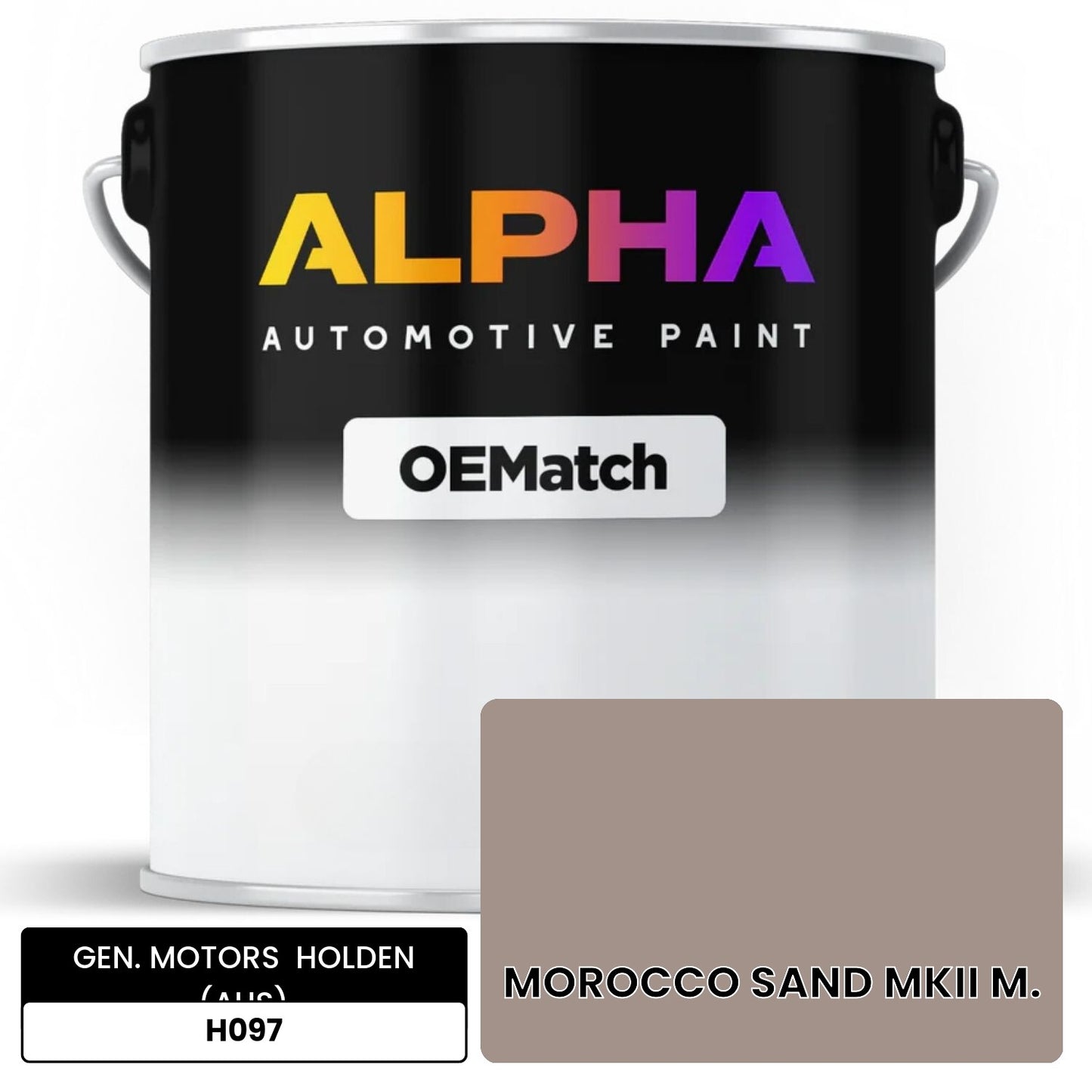 GEN. MOTORS  HOLDEN (AUS) MOROCCO SAND MKII M. H097 OEMatch Basecoat